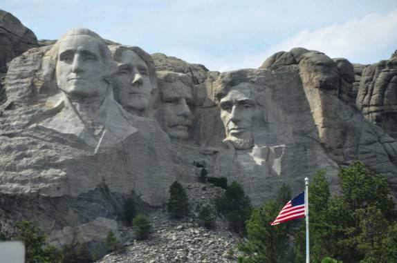 O famoso Mount Rushmore, na região das Black Hills, em South Dakota, nos Estados Unidos